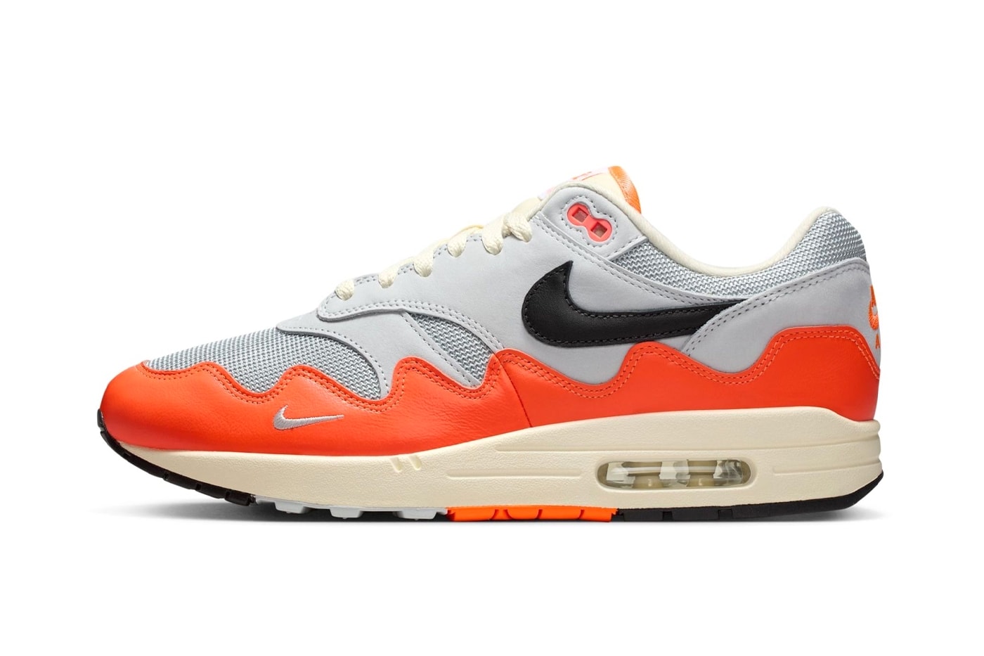 Official Look at the Patta x Nike Air Max 1 Waves "Hyper Crimson"