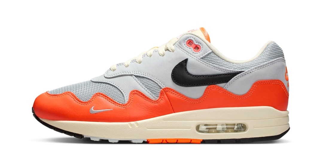 Official Look at the Patta x Nike Air Max 1 Waves "Hyper Crimson"
