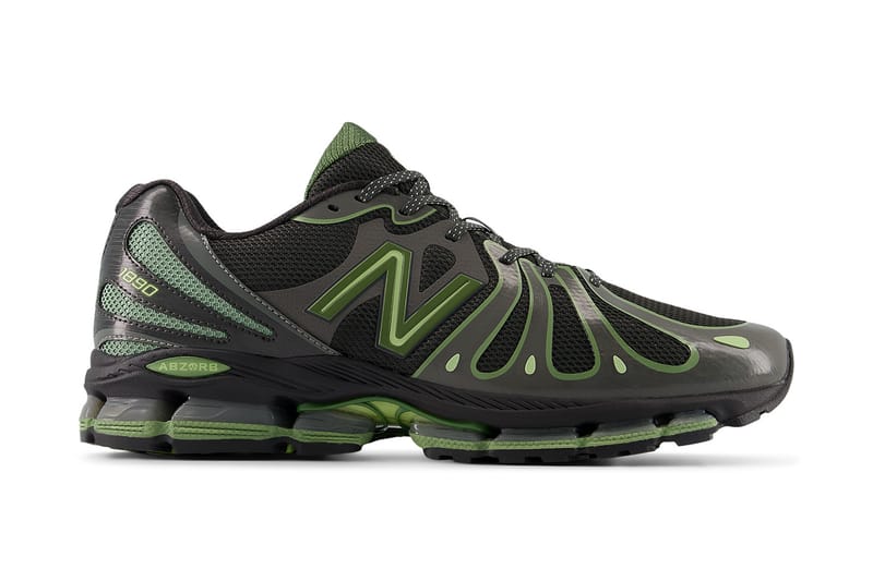 New Balance’s ABZORB 1890 Silhouette Debuts in “Faded Black/Utility Green”