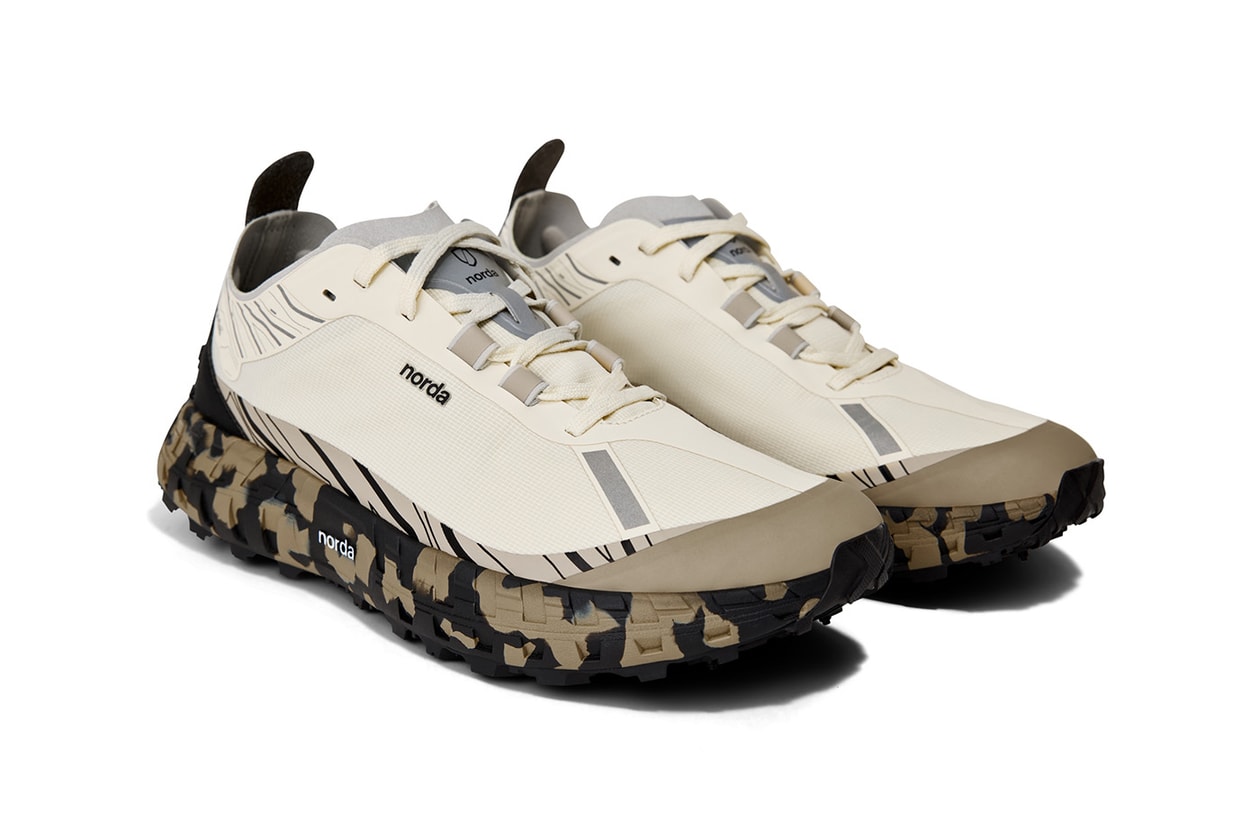 Collection de chaussures norda SS26 « KALEIDOSCOPIC » 001A, 002, 003, 008 Camo Cosmic Kanagawa