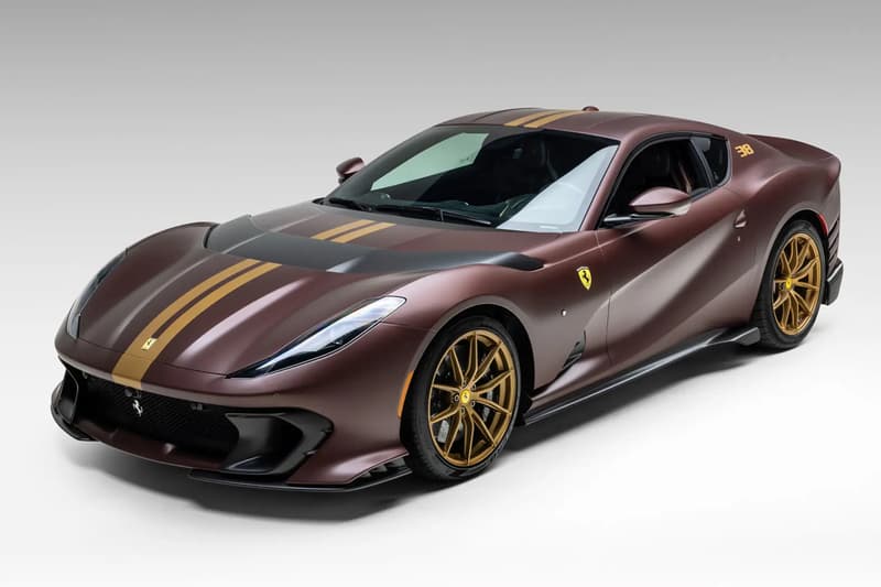 A Bespoke 2023 Ferrari 812 Competizione "Tailor Made" Hits the Auction Block rm sothebys charles leclerc carlos sainz