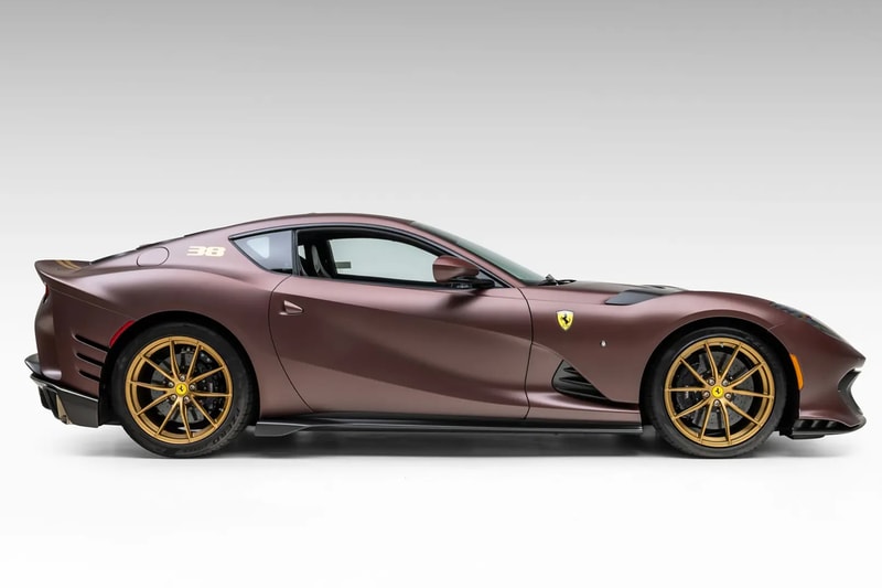 A Bespoke 2023 Ferrari 812 Competizione "Tailor Made" Hits the Auction Block rm sothebys charles leclerc carlos sainz