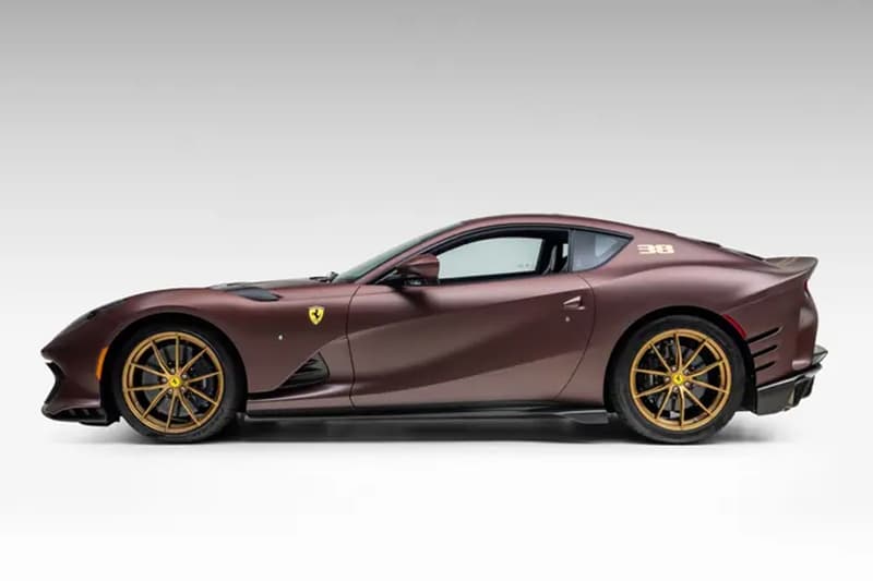 A Bespoke 2023 Ferrari 812 Competizione "Tailor Made" Hits the Auction Block rm sothebys charles leclerc carlos sainz