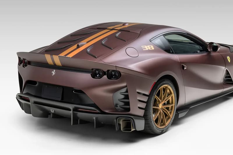 A Bespoke 2023 Ferrari 812 Competizione "Tailor Made" Hits the Auction Block rm sothebys charles leclerc carlos sainz