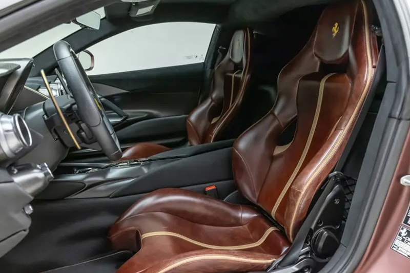 A Bespoke 2023 Ferrari 812 Competizione "Tailor Made" Hits the Auction Block rm sothebys charles leclerc carlos sainz