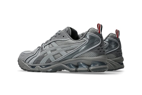 Thom Browne x ASICS GEL-Kayano 14 Collab official look black grey suede