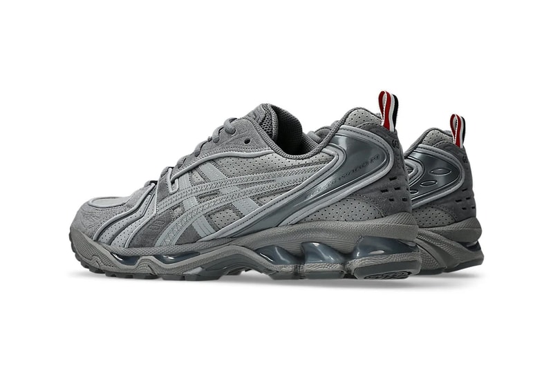 Thom Browne x ASICS GEL-Kayano 14 Collab official look black grey suede