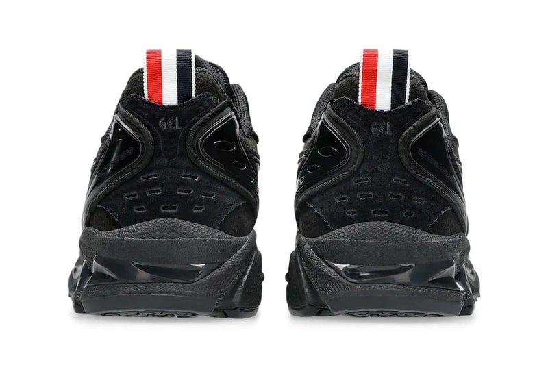 Thom Browne x ASICS GEL-Kayano 14 Collab official look black grey suede