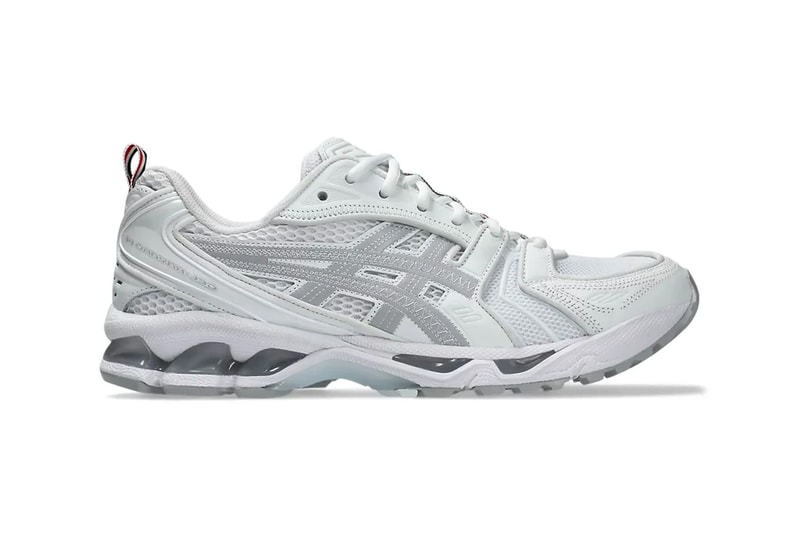 Thom Browne x ASICS GEL-Kayano 14 Collab official look black grey suede