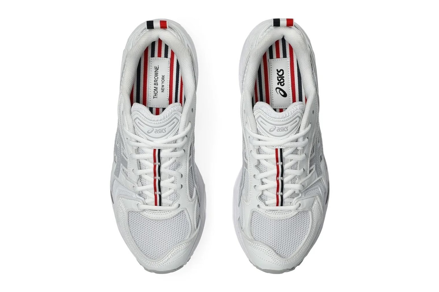 Thom Browne x ASICS GEL-Kayano 14 Collab official look black grey suede