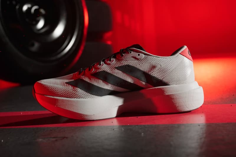 adidas and Audi Revolut F1 Team Introduce the Adizero Evo SL Chalk Pearl/Utility Black/Hi-Res Red KJ3670