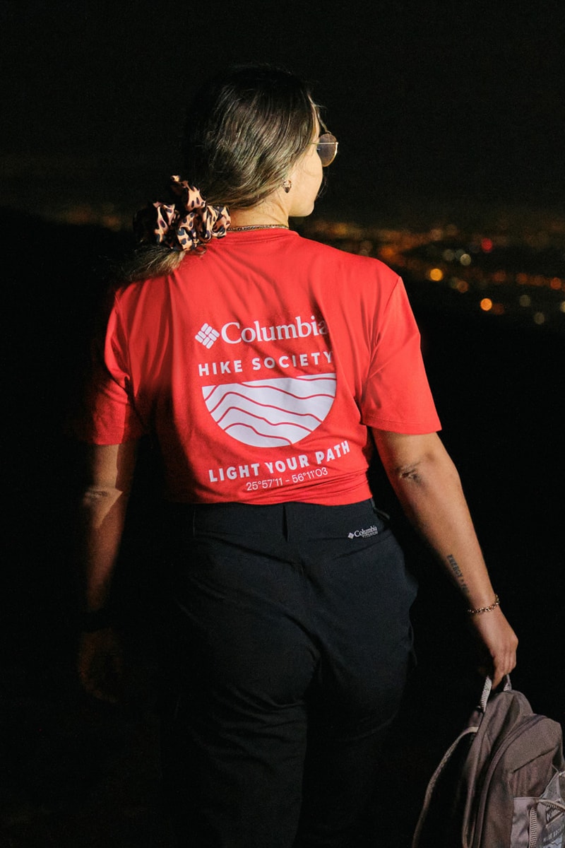 columbia hike society jebel jais mountain ramadan omni jacket hiking outdry titanium Ras Al Khaimah light your path solar lighting