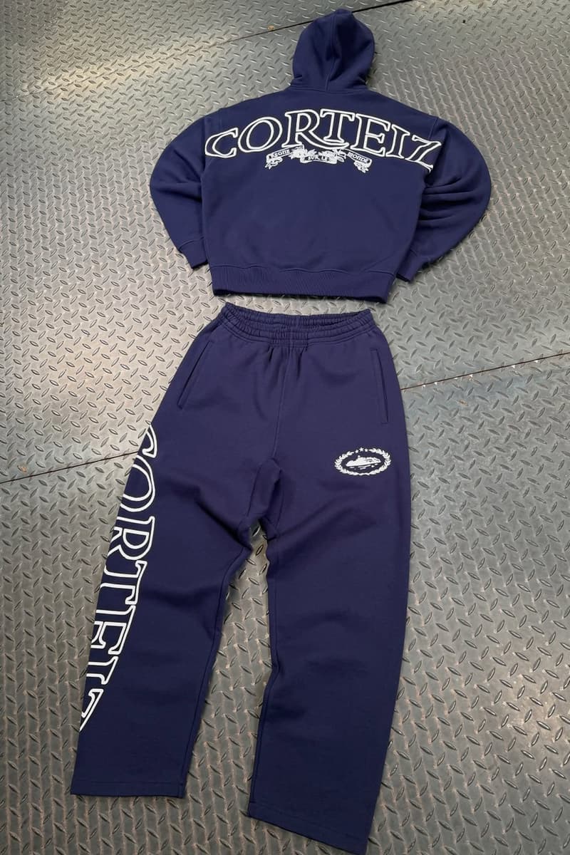 Corteiz's Next Drop Features a Nostalgic New Era Collaboration apparel alacatraz sweatpants sweaters hoodies sets velour tracksuits nylon athletic look uk brand grime collaboration