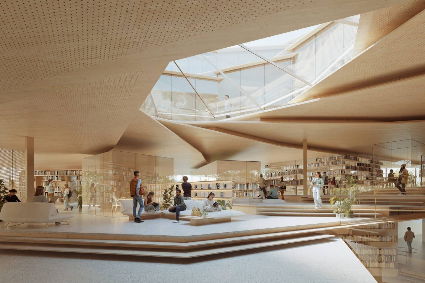 Kengo Kuma Architects The Spiral of Words Wir Słowa Library Poland MASU Planning Schick Architekci Buro Happold