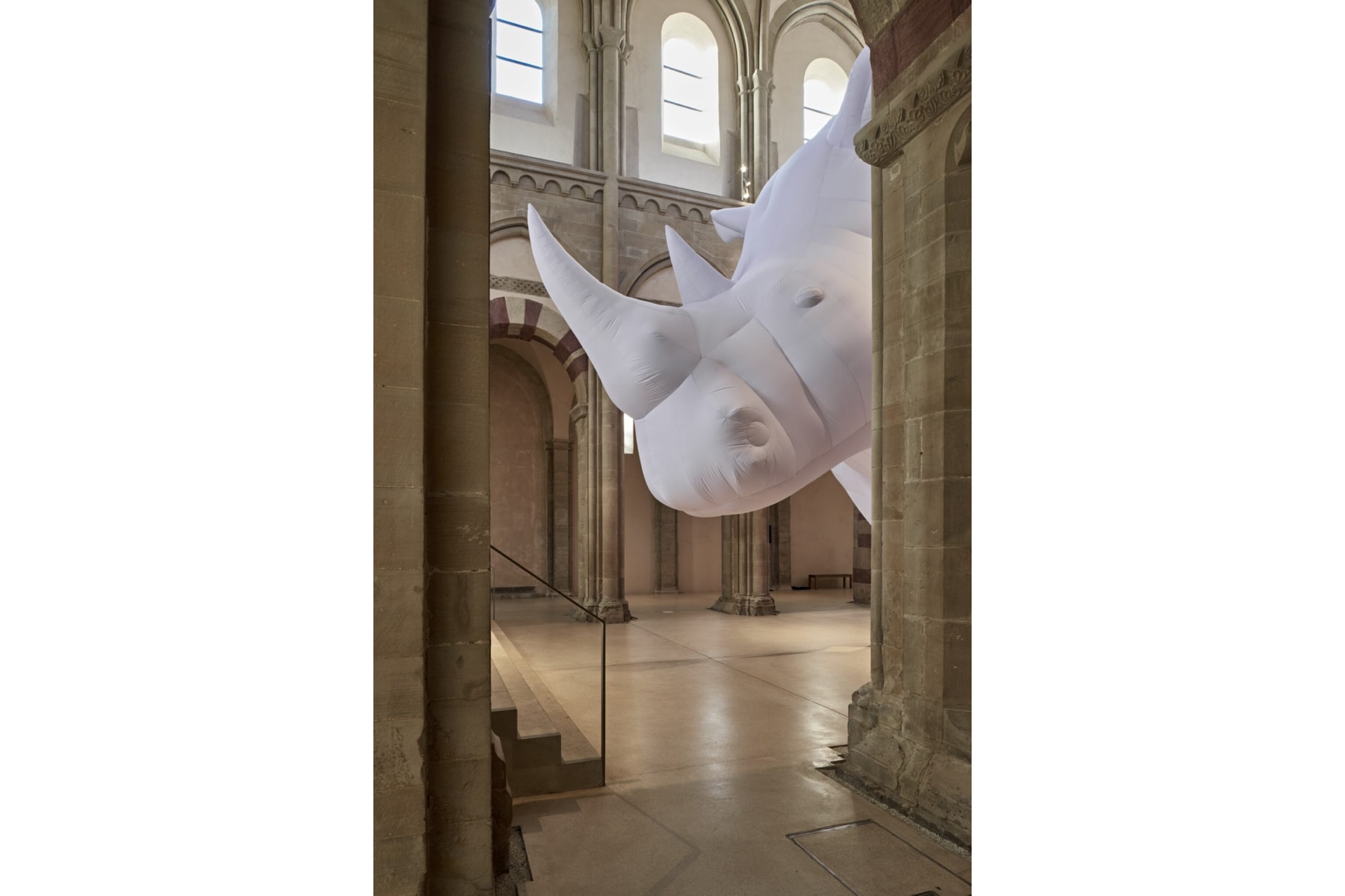 Itamar Gov Infaltable Rhinoceros at Kunstmuseum Magdeburg Art Artworks