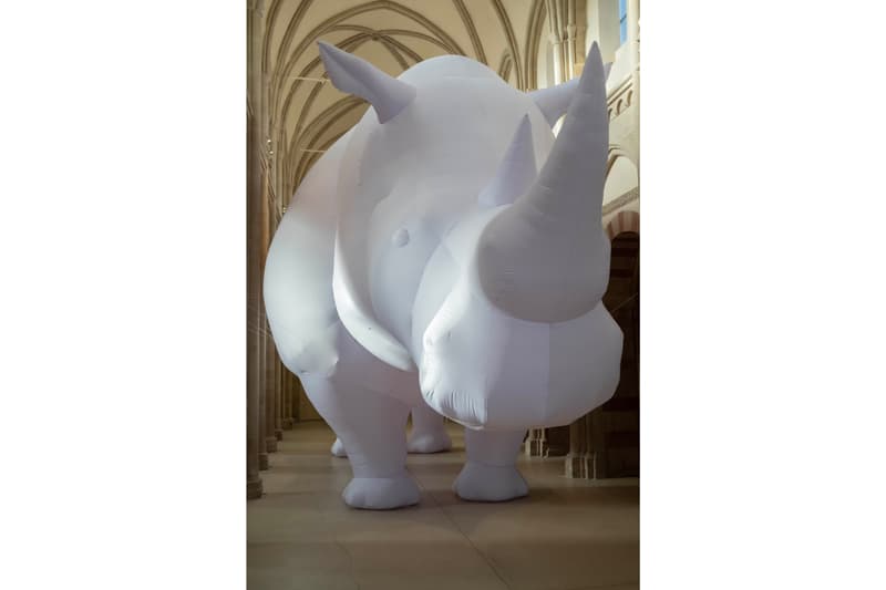 Itamar Gov Infaltable Rhinoceros at Kunstmuseum Magdeburg Art Artworks