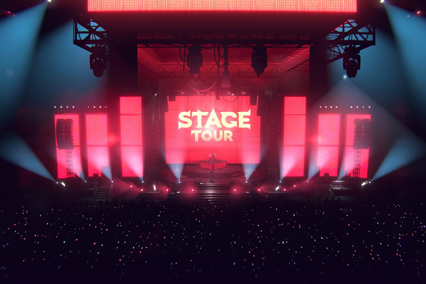 Stage Tour by RedOctane Games showcasing new plastic instruments and full-band rhythm gameplay
