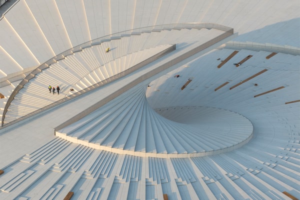 Snøhetta Grand Opera Hall Shanghai Progress First Look Near Completion