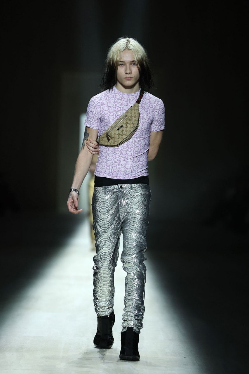 Nettspend at Gucci FW26 in purple snakeskin