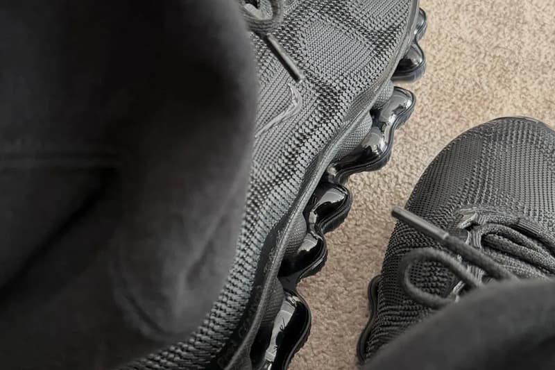 Hiroshi Fujiwara Tease fragment design Nike Air Liquid Max in an All-Black Colorway collaboration release info yeat