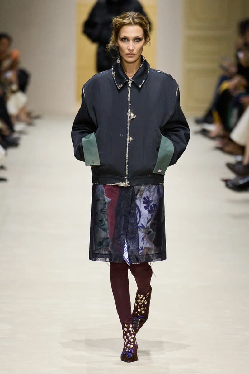 Prada Fall/Winter 2026 Womens Milan Fashion Week Runway Collection miuccia prada raf simons bella hadid