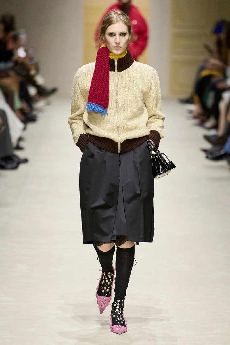 Prada Fall/Winter 2026 Womens Milan Fashion Week Runway Collection miuccia prada raf simons bella hadid