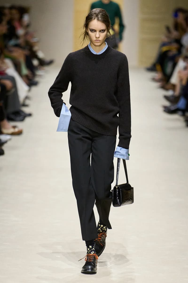 Prada Fall/Winter 2026 Womens Milan Fashion Week Runway Collection miuccia prada raf simons bella hadid