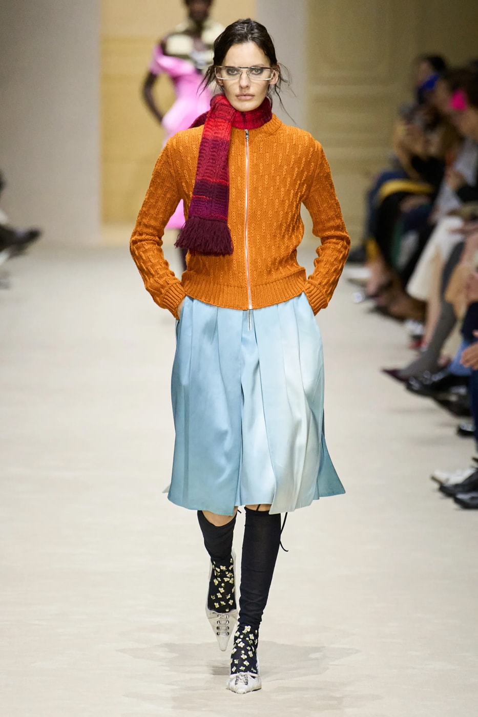 Prada Fall/Winter 2026 Womens Milan Fashion Week Runway Collection miuccia prada raf simons bella hadid