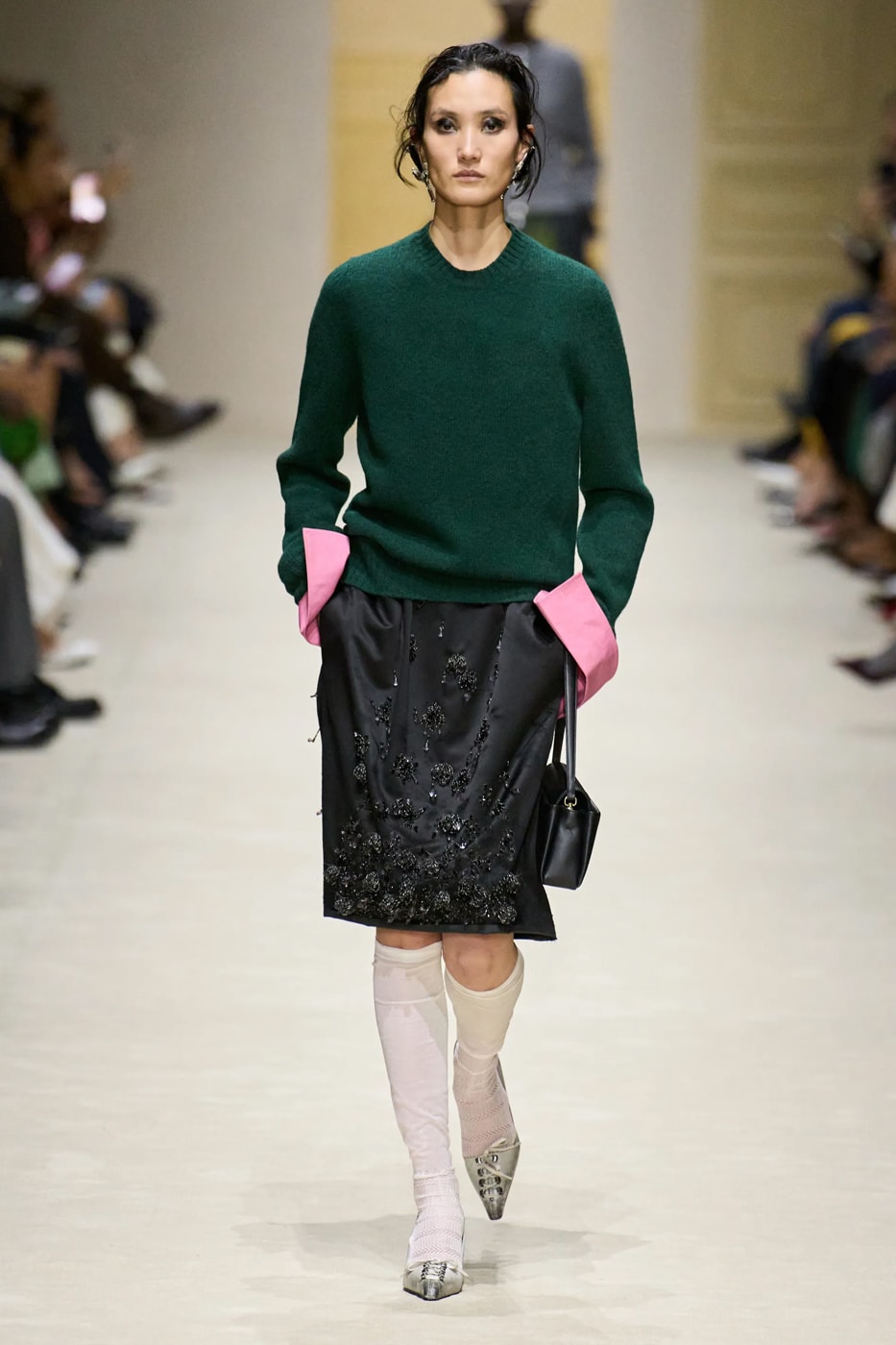 Prada Fall/Winter 2026 Womens Milan Fashion Week Runway Collection miuccia prada raf simons bella hadid