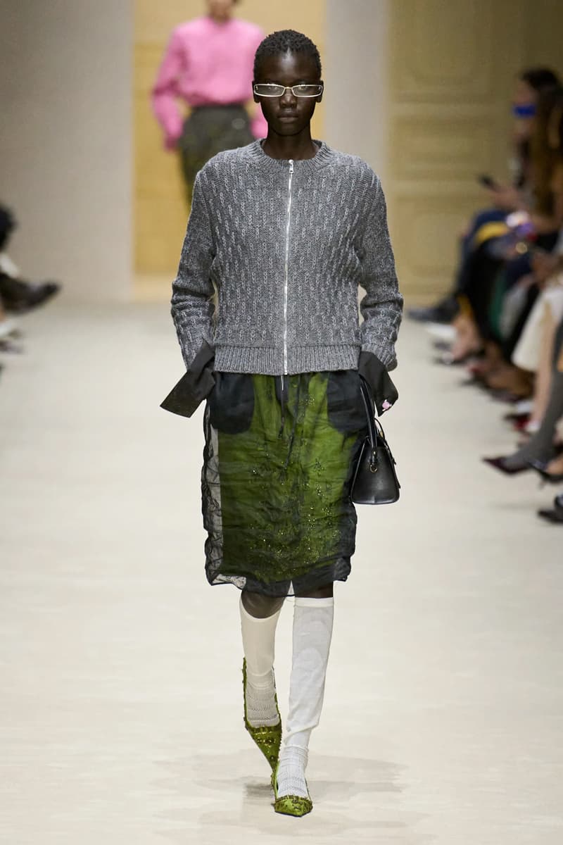 Prada Fall/Winter 2026 Womens Milan Fashion Week Runway Collection miuccia prada raf simons bella hadid