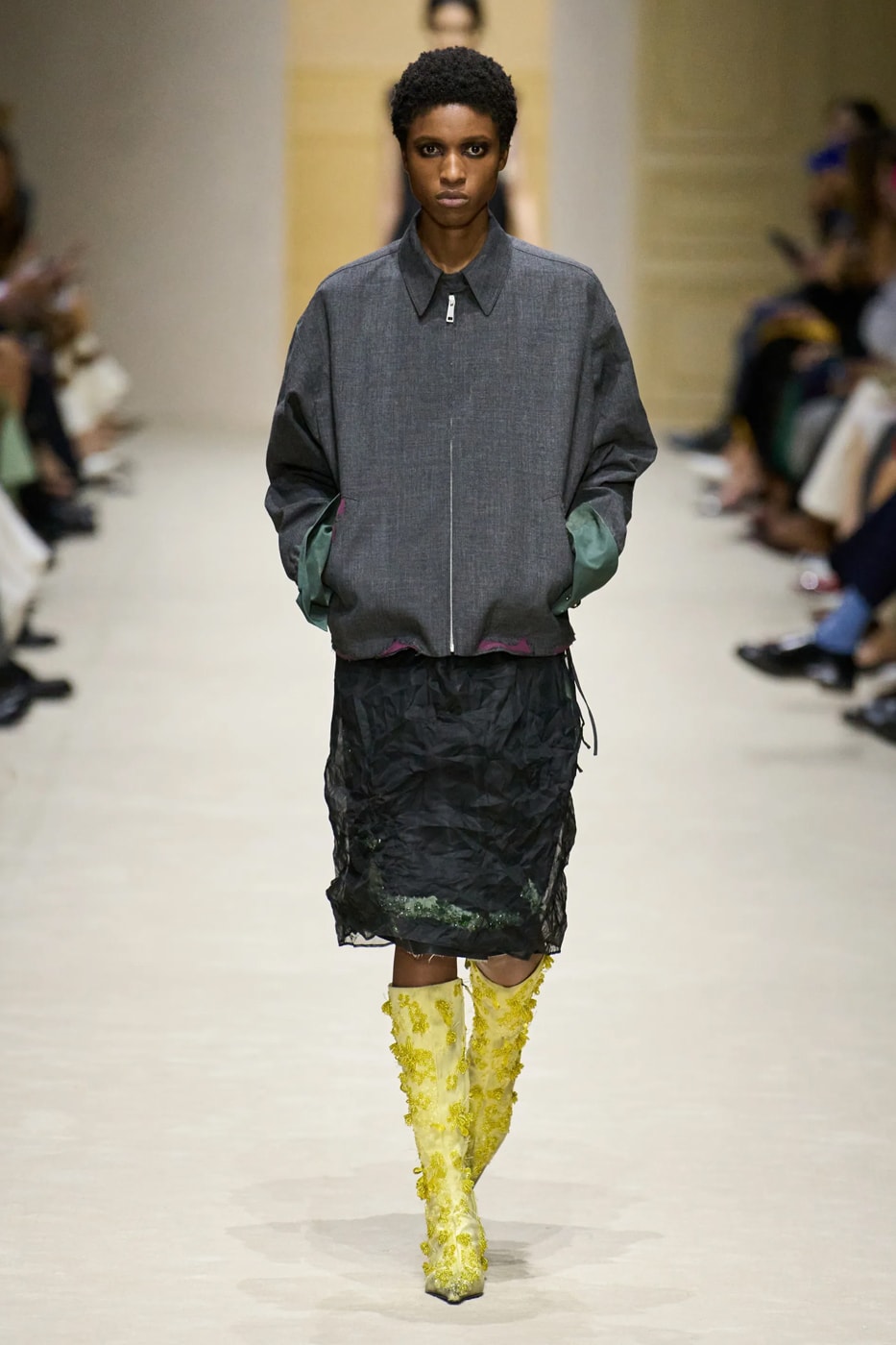 Prada Fall/Winter 2026 Womens Milan Fashion Week Runway Collection miuccia prada raf simons bella hadid