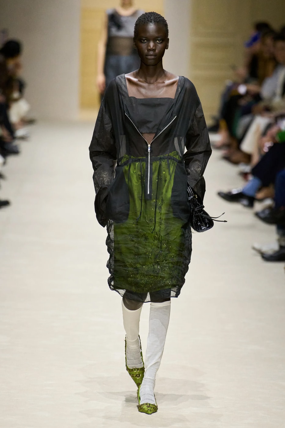 Prada Fall/Winter 2026 Womens Milan Fashion Week Runway Collection miuccia prada raf simons bella hadid