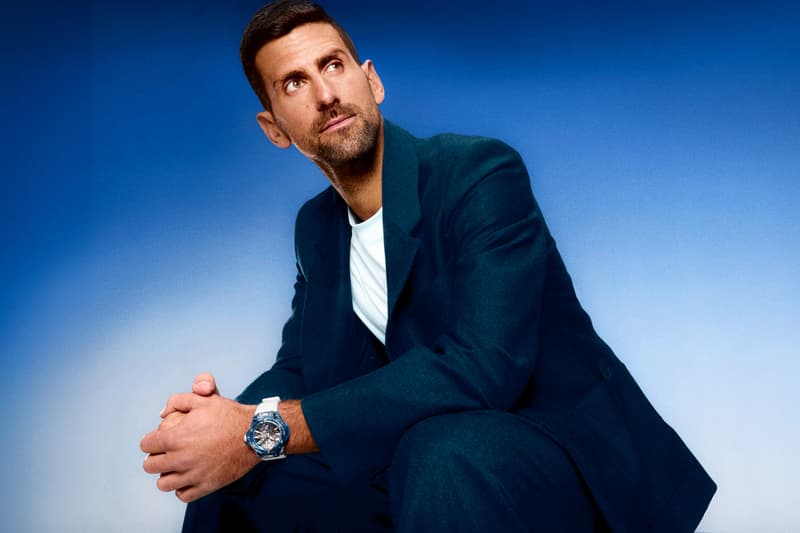 Hublot Big Bang Tourbillon Novak Djokovic GOAT Edition Trilogy watches orange green blue court limited Super-LumiNova® S-shaped titanium screw heads tennis call strap tape 