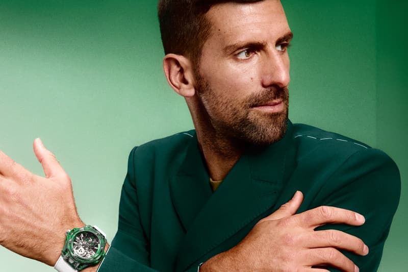 Hublot Big Bang Tourbillon Novak Djokovic GOAT Edition Trilogy watches orange green blue court limited Super-LumiNova® S-shaped titanium screw heads tennis call strap tape 