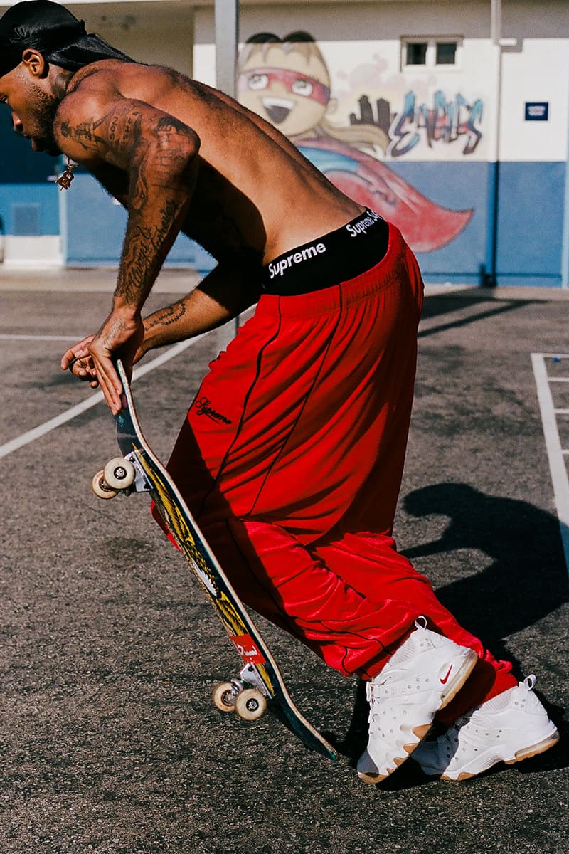 Supreme x Nike SB Air Max 2 CB '94 Low Spring 2026 Collaboration three colorways black white gold leather premium swoosh 