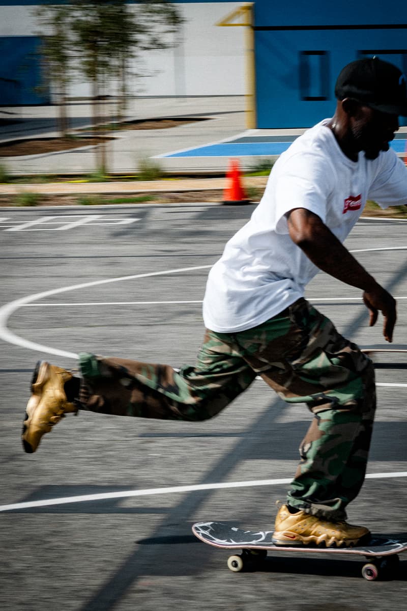 Supreme x Nike SB Air Max 2 CB '94 Low Spring 2026 Collaboration three colorways black white gold leather premium swoosh 
