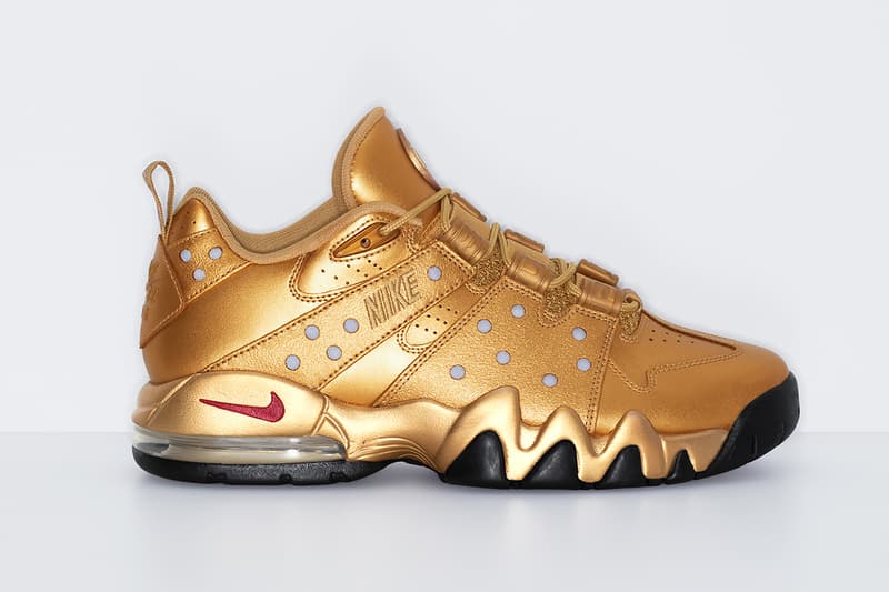 Supreme x Nike SB Air Max 2 CB '94 Low Spring 2026 Collaboration three colorways black white gold leather premium swoosh 