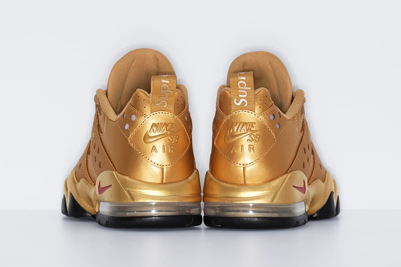 Supreme x Nike SB Air Max 2 CB '94 Low Spring 2026 Collaboration three colorways black white gold leather premium swoosh 