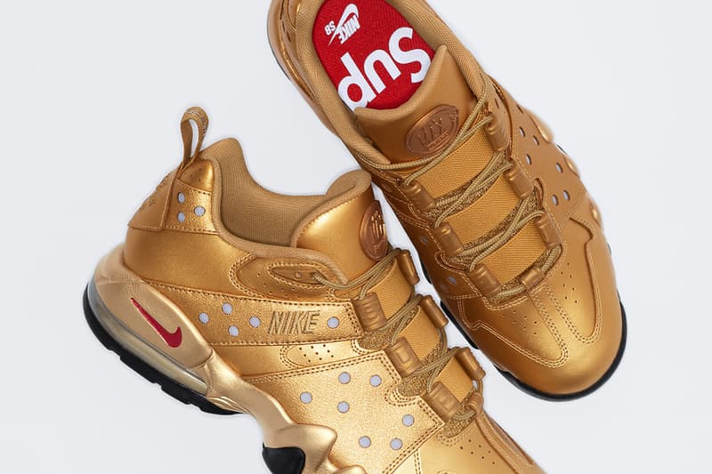 Supreme x Nike SB Air Max 2 CB '94 Low Spring 2026 Collaboration three colorways black white gold leather premium swoosh 