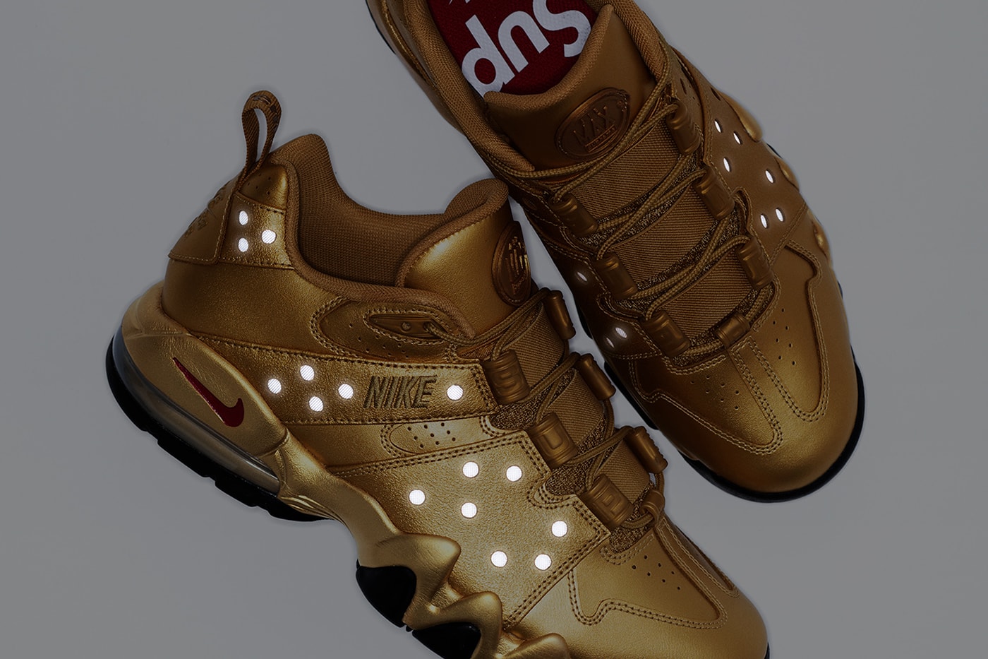 Supreme x Nike SB Air Max 2 CB '94 Low Spring 2026 Collaboration three colorways black white gold leather premium swoosh 