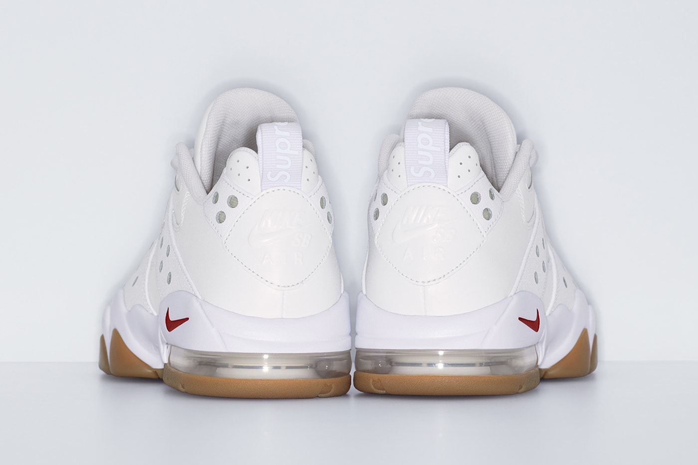 Supreme x Nike SB Air Max 2 CB '94 Low Spring 2026 Collaboration three colorways black white gold leather premium swoosh 