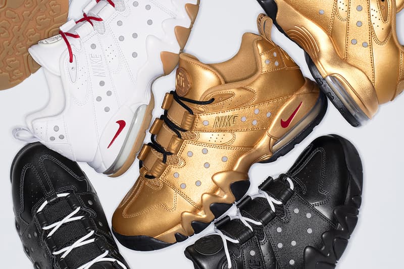 Supreme x Nike SB Air Max 2 CB '94 Low Spring 2026 Collaboration three colorways black white gold leather premium swoosh 