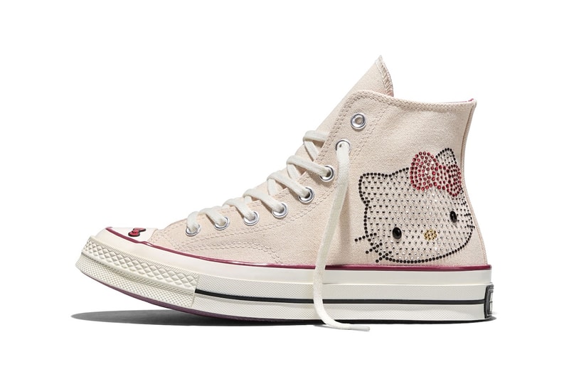 Hello Kitty x Converse Chuck Taylor 70 "Swarovski" White/Red A17695C-100 release info sanrio collaboration release info high tops sneakers