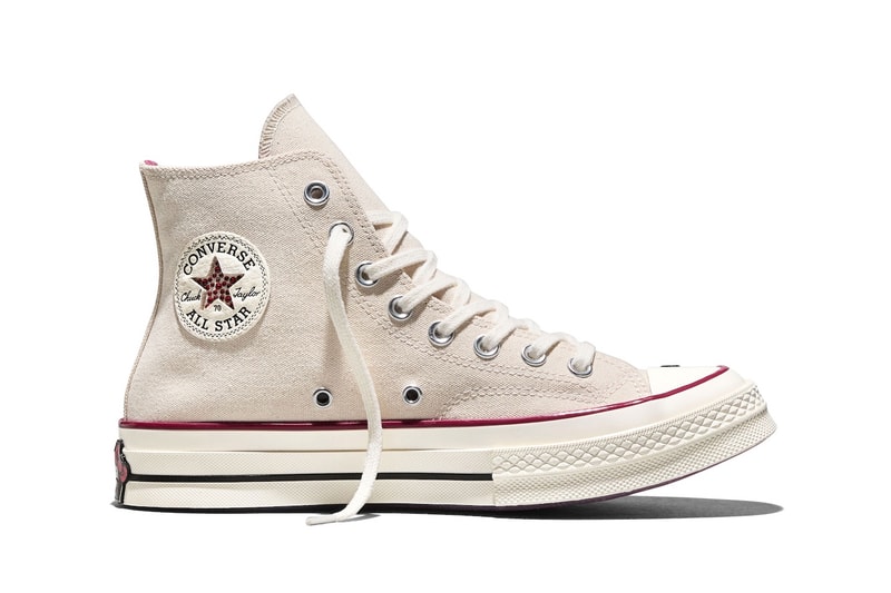 Hello Kitty x Converse Chuck Taylor 70 "Swarovski" White/Red A17695C-100 release info sanrio collaboration release info high tops sneakers