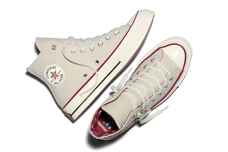 Hello Kitty x Converse Chuck Taylor 70 "Swarovski" White/Red A17695C-100 release info sanrio collaboration release info high tops sneakers