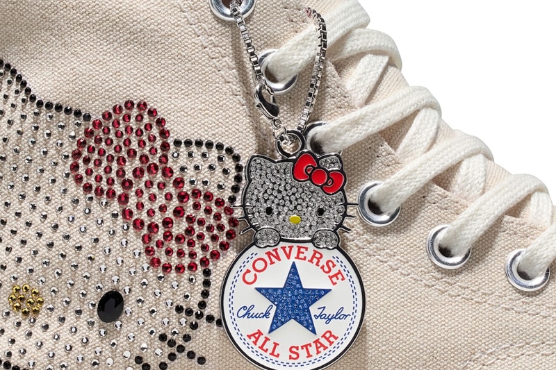 Hello Kitty x Converse Chuck Taylor 70 "Swarovski" White/Red A17695C-100 release info sanrio collaboration release info high tops sneakers