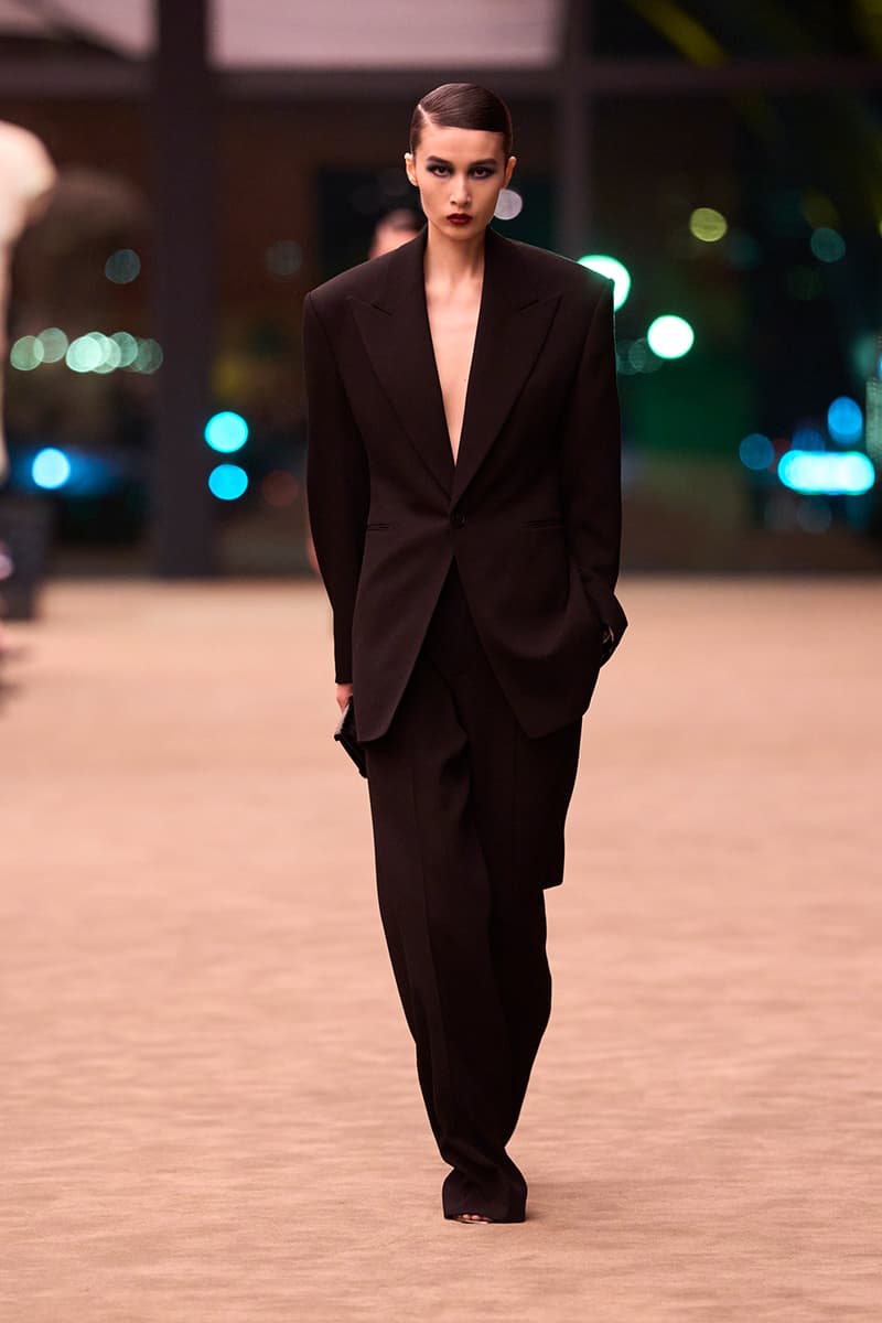 Anthony Vaccarello Strips Back to Foundational Tailoring for Saint Laurent's Winter 2026 Collection romy schneider glass runway paris fashion week