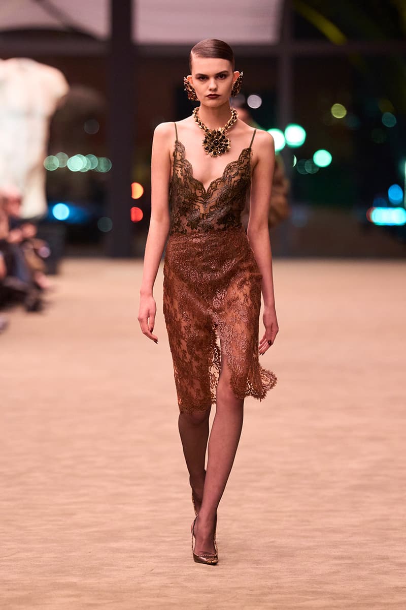 Anthony Vaccarello Strips Back to Foundational Tailoring for Saint Laurent's Winter 2026 Collection romy schneider glass runway paris fashion week