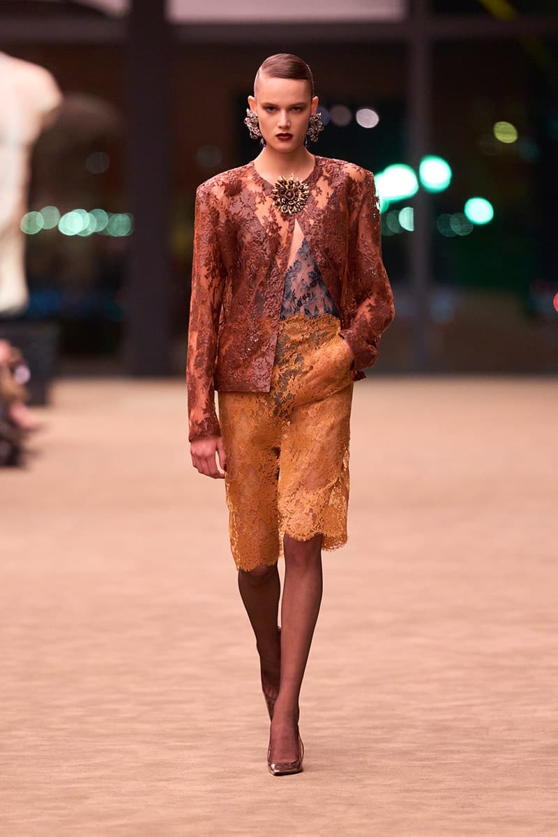 Anthony Vaccarello Strips Back to Foundational Tailoring for Saint Laurent's Winter 2026 Collection romy schneider glass runway paris fashion week