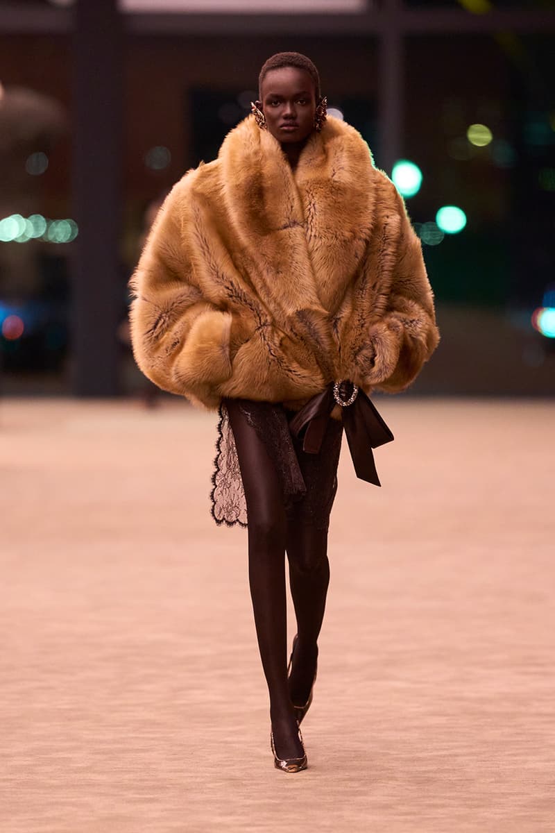 Anthony Vaccarello Strips Back to Foundational Tailoring for Saint Laurent's Winter 2026 Collection romy schneider glass runway paris fashion week